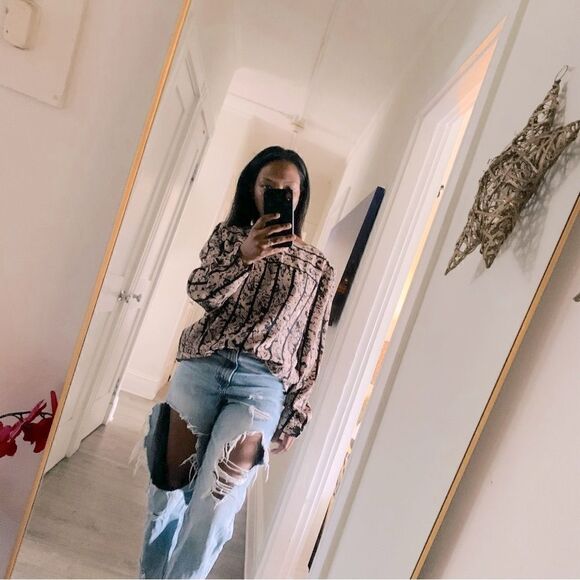 VINTAGE TAN BLOUSE - Picture 3 of 15